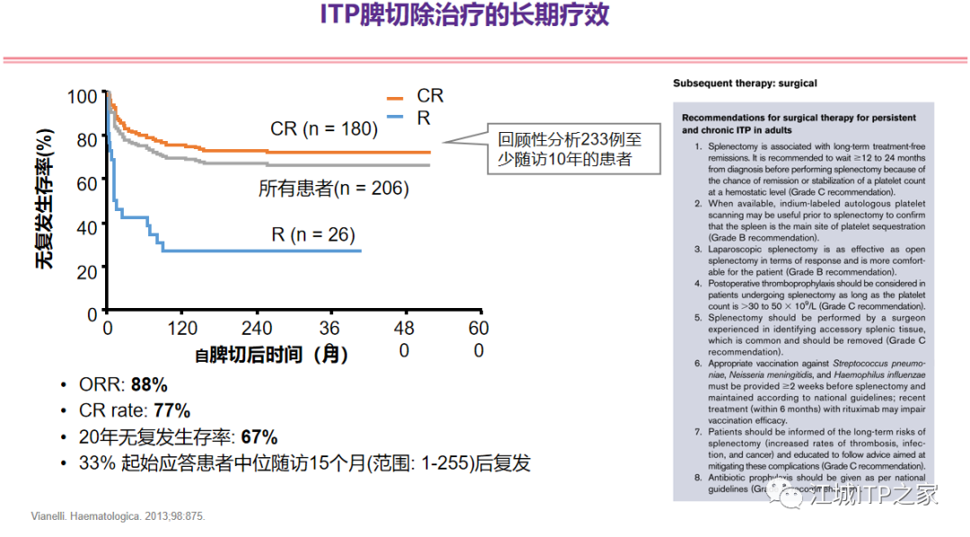 专家讲座 | 梅恒教授：成人原发免疫性血小板减少症诊治进展-ITP家园